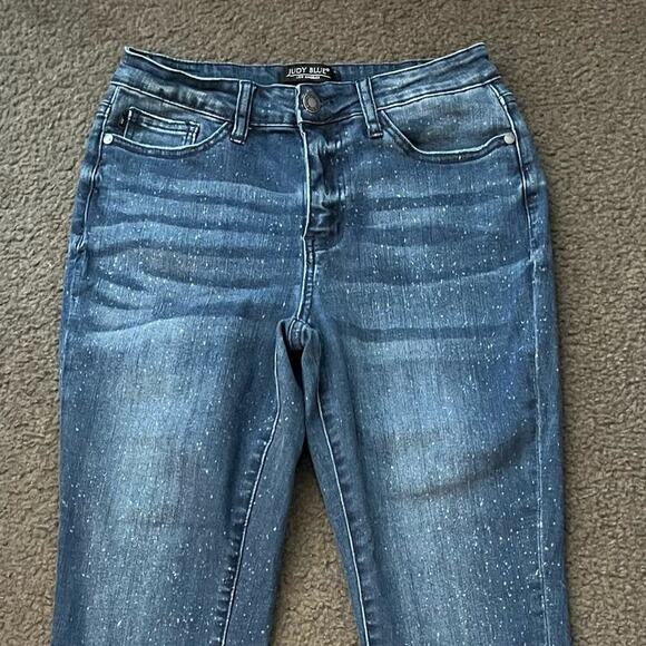 Judy Blue Relaxed Fit Speckled Jeans - Picture 4 of 4